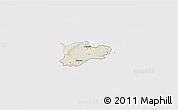 Shaded Relief 3D Map of Dragsholm, cropped outside