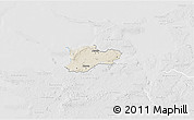 Shaded Relief 3D Map of Dragsholm, lighten, desaturated