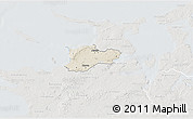Shaded Relief 3D Map of Dragsholm, lighten, semi-desaturated