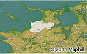 Shaded Relief 3D Map of Dragsholm, satellite outside