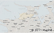 Shaded Relief 3D Map of Dragsholm, semi-desaturated