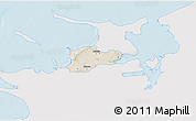 Shaded Relief 3D Map of Dragsholm, single color outside