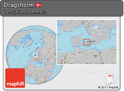 Gray Location Map of Dragsholm