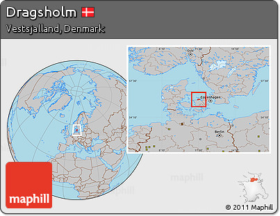 Gray Location Map of Dragsholm