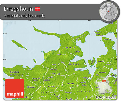 Physical Map of Dragsholm