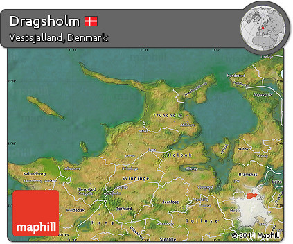 Satellite Map of Dragsholm