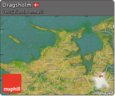 Satellite Map of Dragsholm