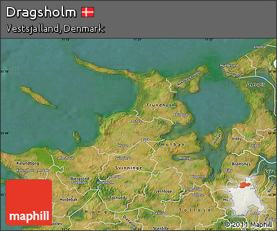 Satellite Map of Dragsholm