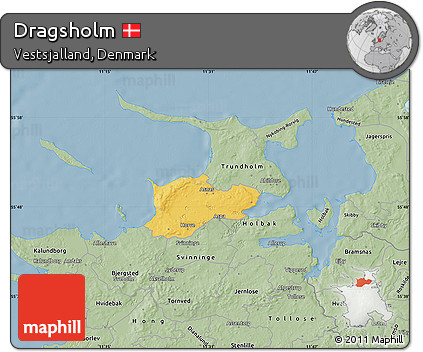 Savanna Style Map of Dragsholm