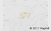 Shaded Relief Map of Dragsholm, lighten, desaturated