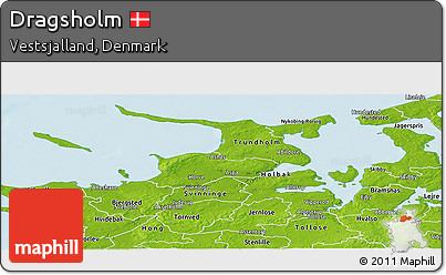 Physical Panoramic Map of Dragsholm