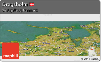 Satellite Panoramic Map of Dragsholm