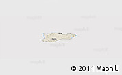 Shaded Relief Panoramic Map of Dragsholm, cropped outside