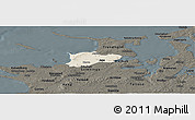 Shaded Relief Panoramic Map of Dragsholm, darken