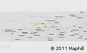 Shaded Relief Panoramic Map of Dragsholm, desaturated