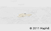 Shaded Relief Panoramic Map of Dragsholm, lighten, desaturated