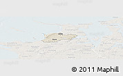 Shaded Relief Panoramic Map of Dragsholm, lighten