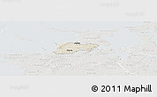 Shaded Relief Panoramic Map of Dragsholm, lighten, semi-desaturated