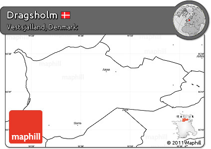 Blank Simple Map of Dragsholm