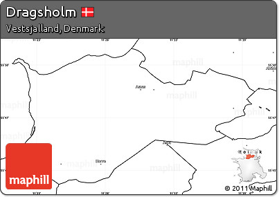 Blank Simple Map of Dragsholm