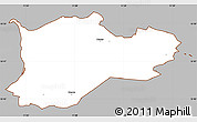 Gray Simple Map of Dragsholm, cropped outside
