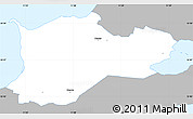 Gray Simple Map of Dragsholm, single color outside