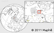 Blank Location Map of Haslev, highlighted country