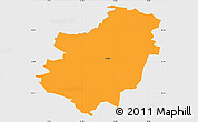 Political Simple Map of Haslev, single color outside