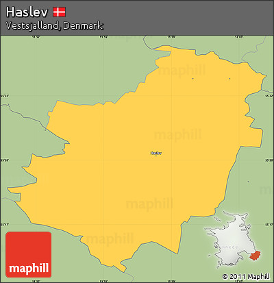Savanna Style Simple Map of Haslev