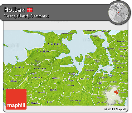 Physical 3D Map of Holbak