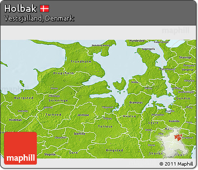 Physical 3D Map of Holbak