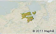 Satellite 3D Map of Holbak, lighten