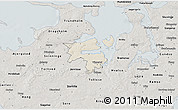Shaded Relief 3D Map of Holbak, semi-desaturated