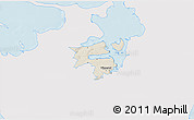 Shaded Relief 3D Map of Holbak, single color outside