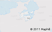Silver Style 3D Map of Holbak, single color outside