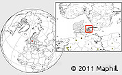 Blank Location Map of Holbak, highlighted country, highlighted parent region, within the entire country