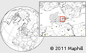 Blank Location Map of Holbak, highlighted country