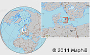 Gray Location Map of Holbak