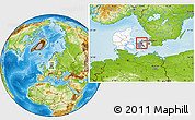 Physical Location Map of Holbak, highlighted country, highlighted parent region