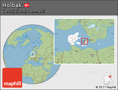 Savanna Style Location Map of Holbak, highlighted country, highlighted parent region