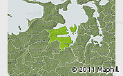 Physical Map of Holbak, semi-desaturated