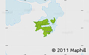 Physical Map of Holbak, single color outside