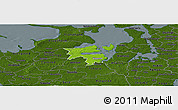 Physical Panoramic Map of Holbak, darken