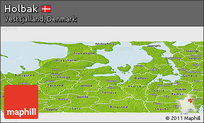 Physical Panoramic Map of Holbak