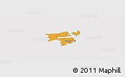 Political Panoramic Map of Holbak, cropped outside