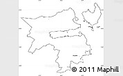Blank Simple Map of Holbak, cropped outside