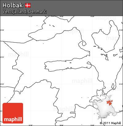 Blank Simple Map of Holbak, no labels