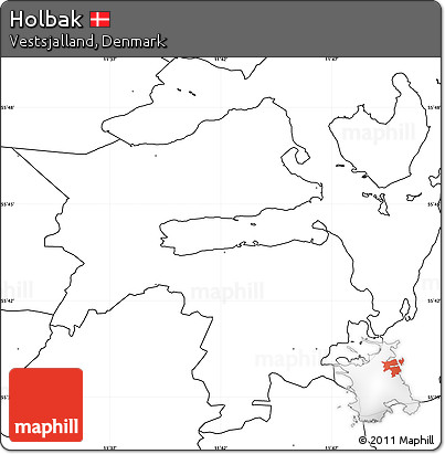Blank Simple Map of Holbak, no labels