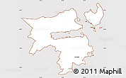 Classic Style Simple Map of Holbak, cropped outside