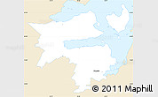 Classic Style Simple Map of Holbak, single color outside